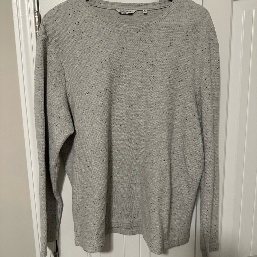 English Laundry Heathered Gray Knit Top